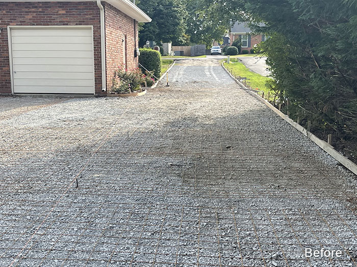 driveway before