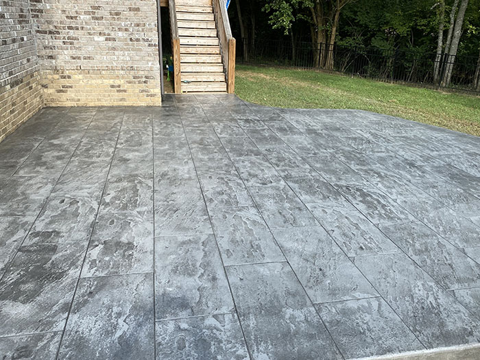 stamped concrete