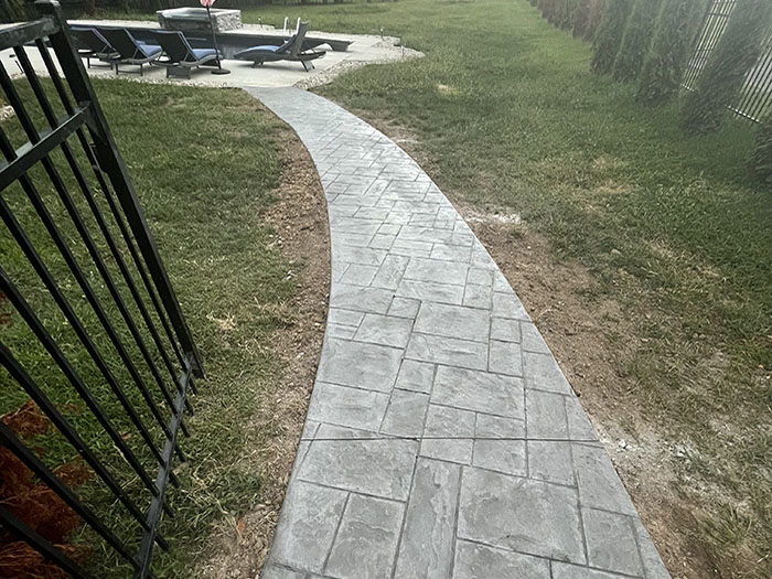 stamped concrete walkway 1